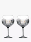Waterford crystal balloon gin glasses with Aras cut, set of 2, 550ml (British brand)