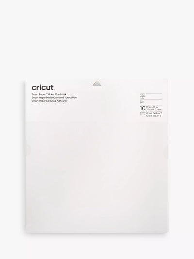 John Lewis Cricut Smart Paper Sticker Cardstock Pack of 10 13 x 13 inches- Buy online at McGrocer