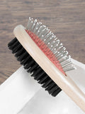 Treat Republic personalised wooden dog brush with engraved handle, imported from the UK