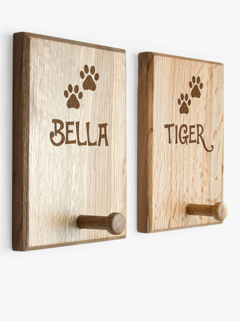 Treat Republic personalised paw print peg hook (British brand)