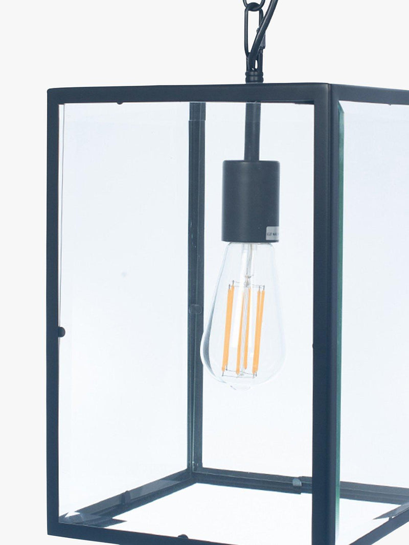 Pacific glass pendant ceiling light matte finish H145cm, imported from the UK