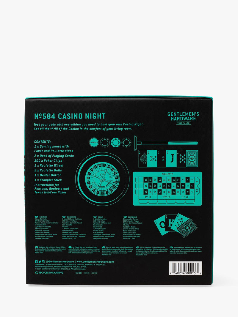 Gentlemen's Hardware casino night set for home entertainment, UK version