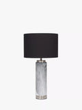 Pacific tall grey marble effect table lamp (British brand)