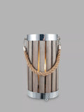 Pacific small lantern table lamp in grey - British product