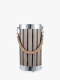 Pacific small lantern table lamp in grey - British product