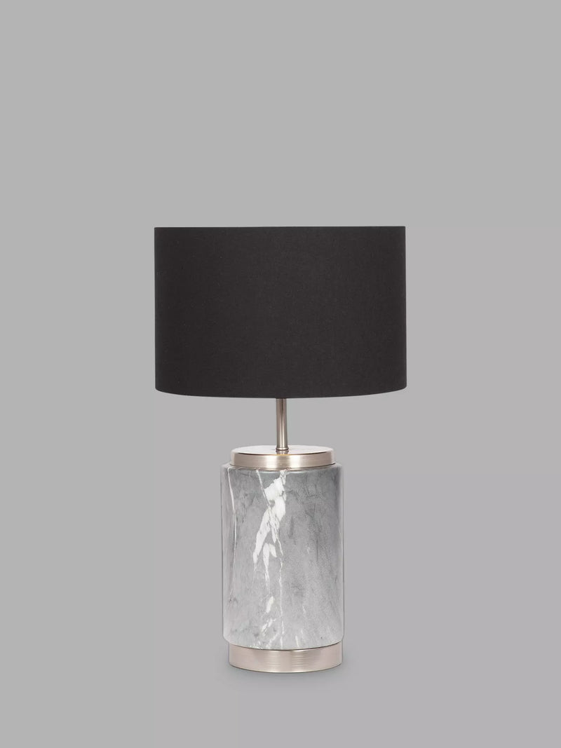 Pacific marble effect table lamp grey 49cm - British product