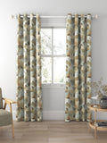 Designers Guild Geo Moderne made to measure curtains in pewter - British product