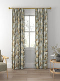 Designers Guild Geo Moderne made to measure curtains in pewter - British product