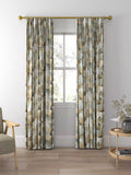 Designers Guild Geo Moderne made to measure curtains in pewter - British product