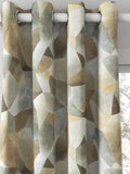 Designers Guild Geo Moderne made to measure curtains in pewter - British product