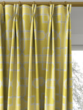 Sanderson Hampton Weave fabric Mimosa made to measure curtains, imported from the UK