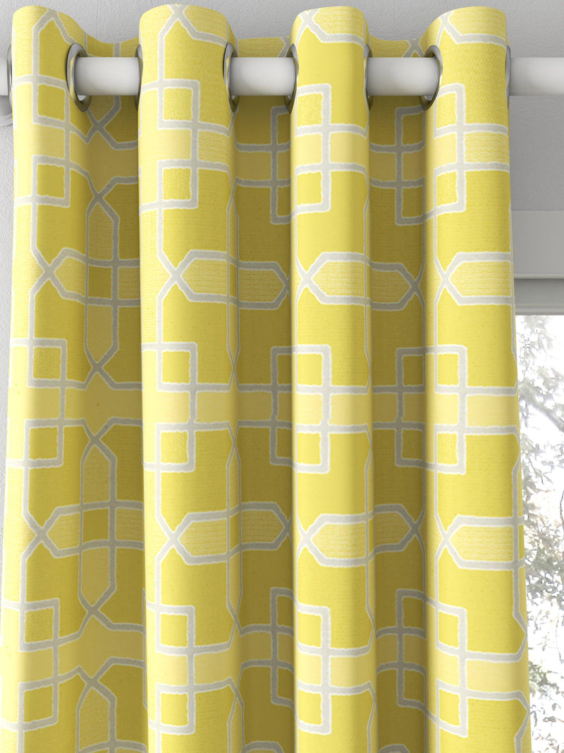 Sanderson Hampton Weave fabric Mimosa made to measure curtains, imported from the UK