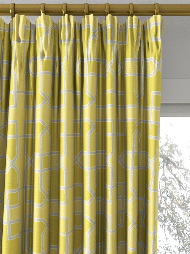 Sanderson Hampton Weave fabric Mimosa made to measure curtains, imported from the UK