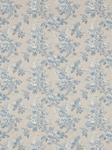 John Lewis Sanderson Sorilla Damask Made to Measure Curtain and Roman Blind Fabric in Delft/Linen- Buy online at McGrocer