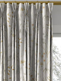 Sanderson Summer Harvest made-to-measure curtain fabric silver/corn, imported from the UK