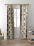 Sanderson ringtailed lemur olive fabric pattern (British brand)