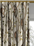 Sanderson ringtailed lemur olive fabric pattern (British brand)
