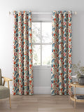 Sanderson Jackfruit curtains or roman blind in indigo, imported from the UK