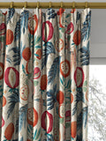 Sanderson Jackfruit curtains or roman blind in indigo, imported from the UK