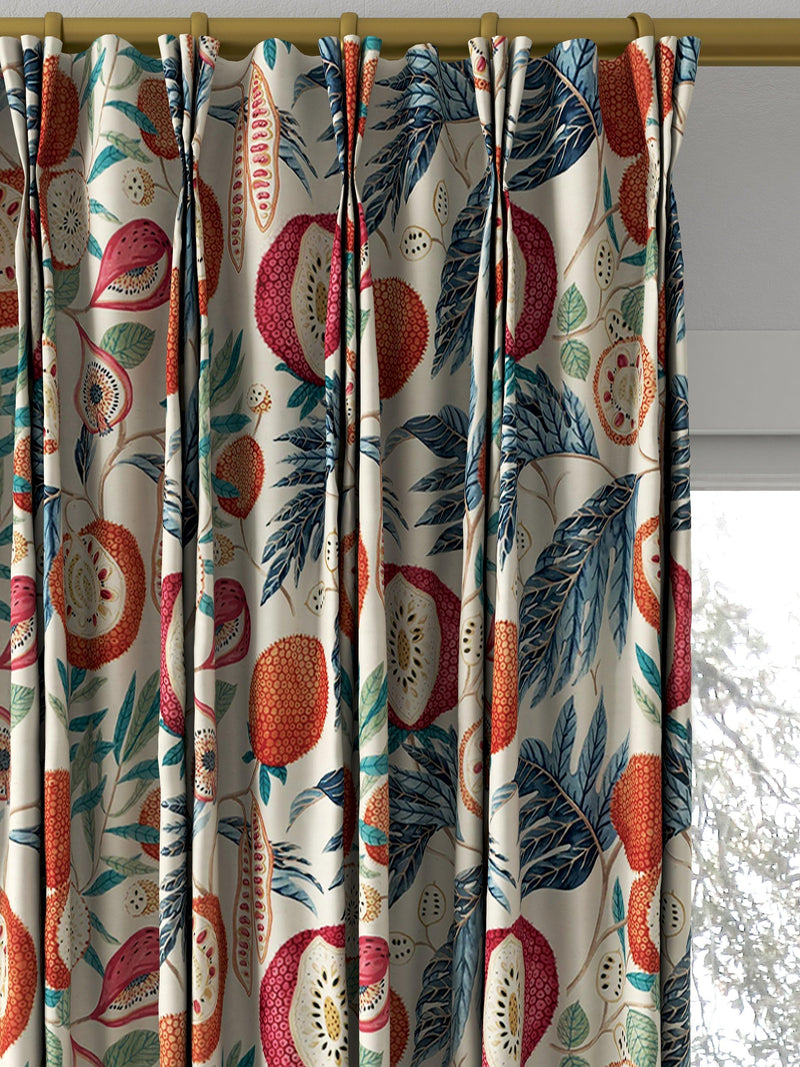 Sanderson Jackfruit curtains or roman blind in indigo, imported from the UK