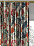 Sanderson Jackfruit curtains or roman blind in indigo, imported from the UK