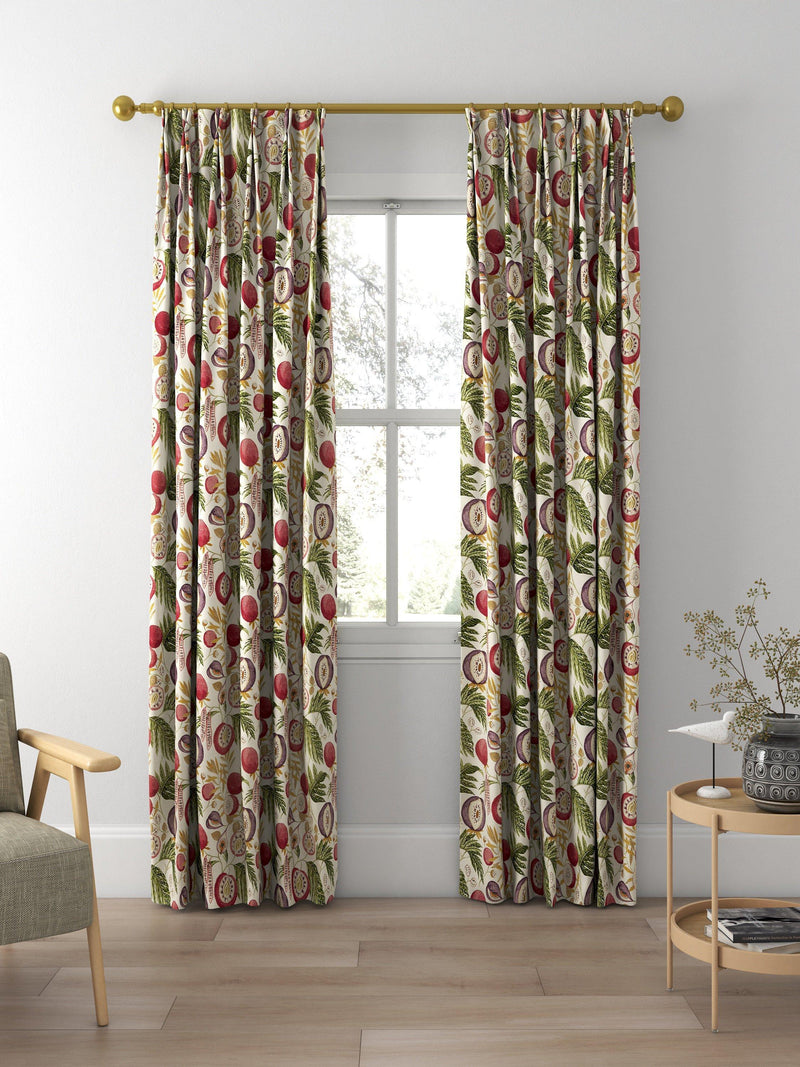 Sanderson Jackfruit fig printed curtains and roman blind - British product