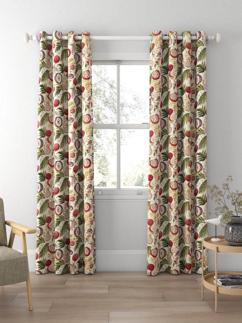 Sanderson Jackfruit fig printed curtains and roman blind - British product