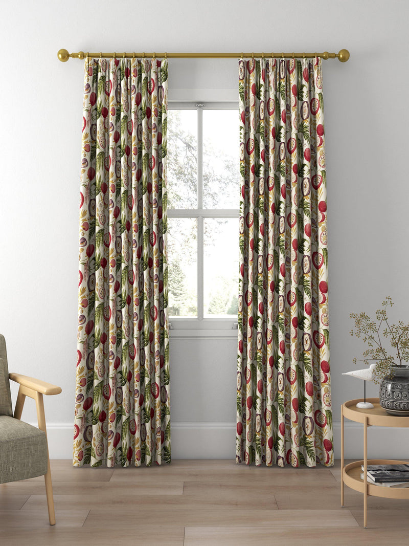 Sanderson Jackfruit fig printed curtains and roman blind - British product
