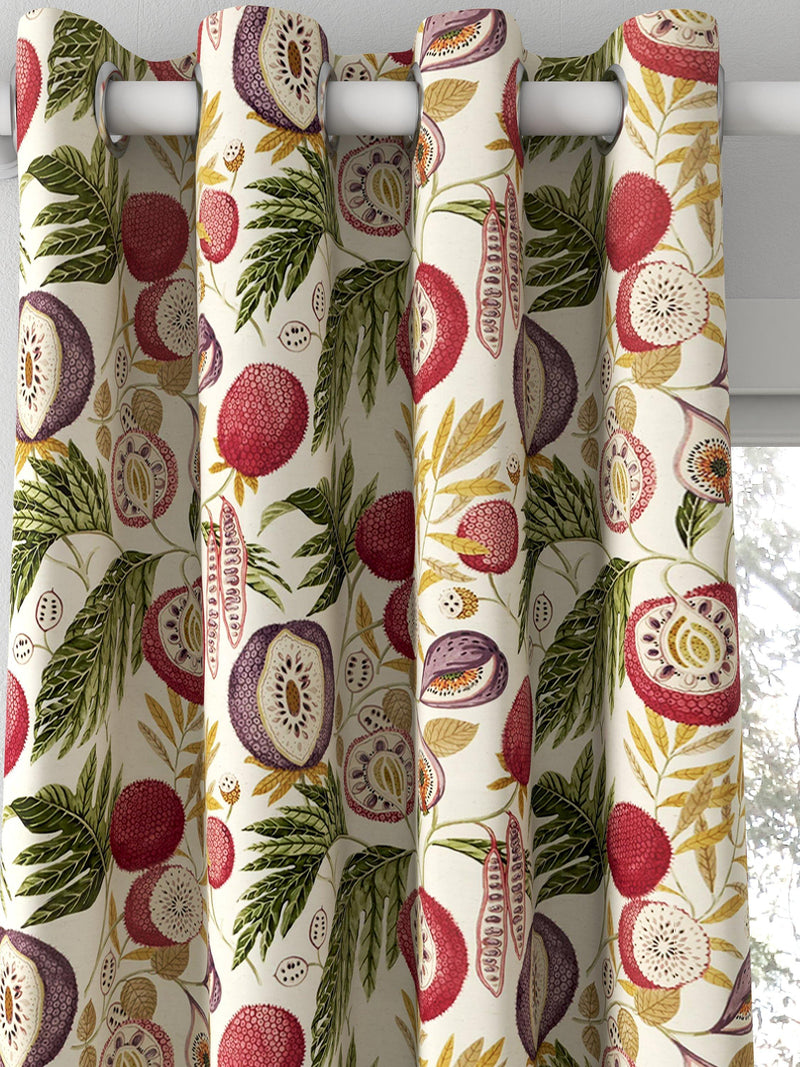 Sanderson Jackfruit fig printed curtains and roman blind - British product