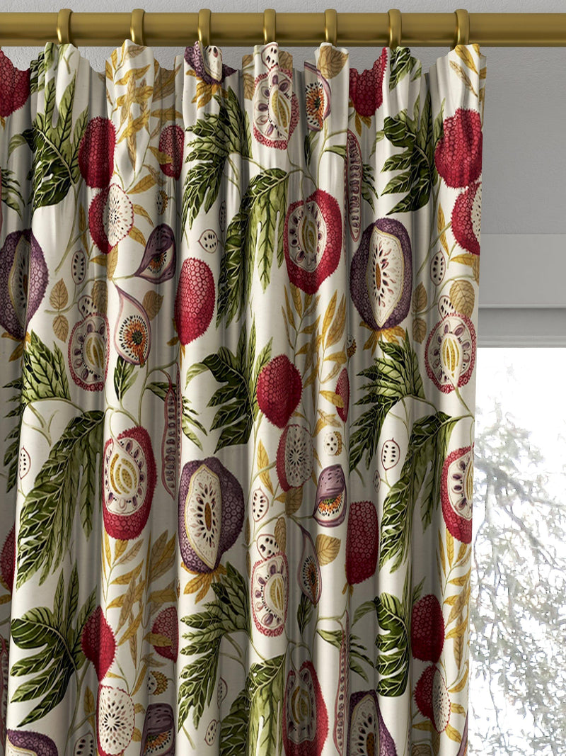 Sanderson Jackfruit fig printed curtains and roman blind - British product