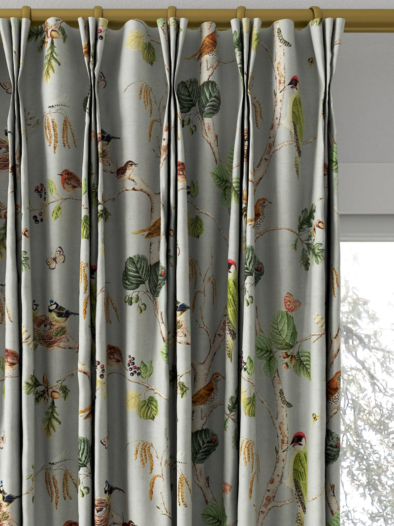 Sanderson Woodland chorus curtains sky blue multi - British product