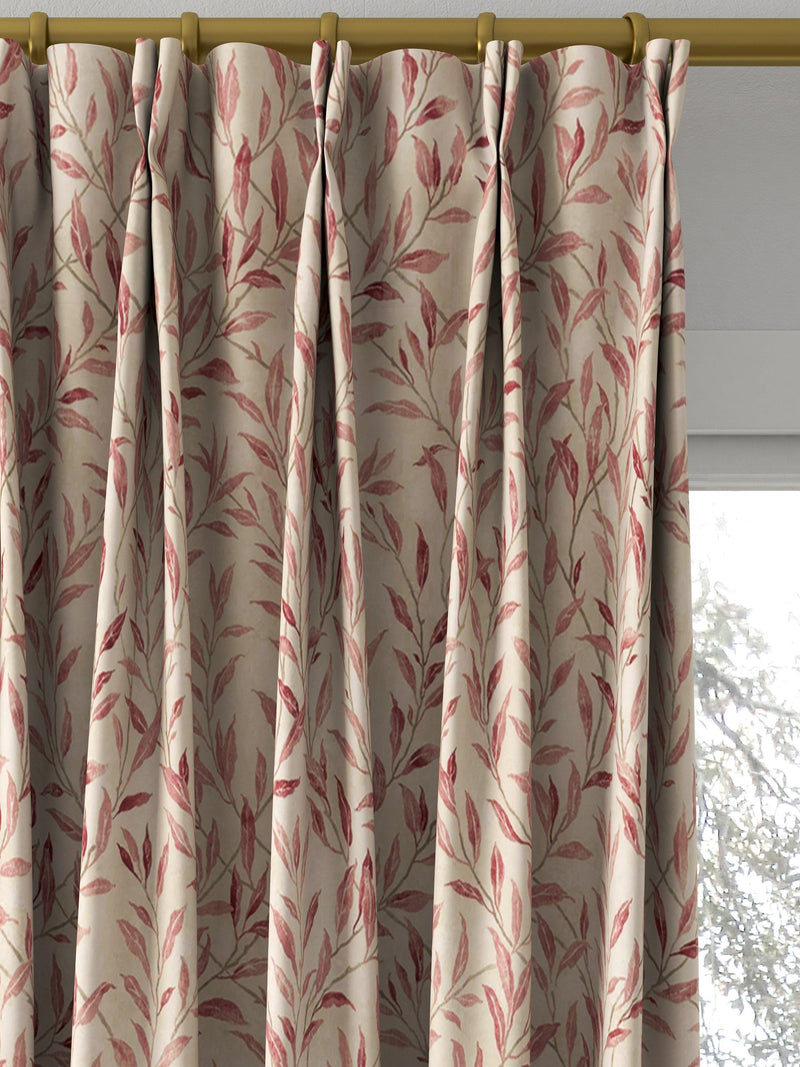 Sanderson made to measure curtains or roman blind in rosewood sepia, British brand