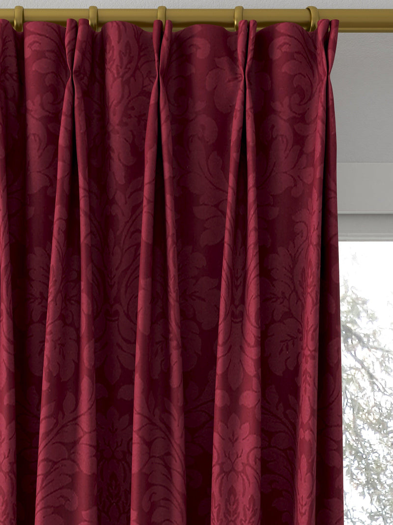 Sanderson Lymington Damask curtains in Redcurrant, UK version