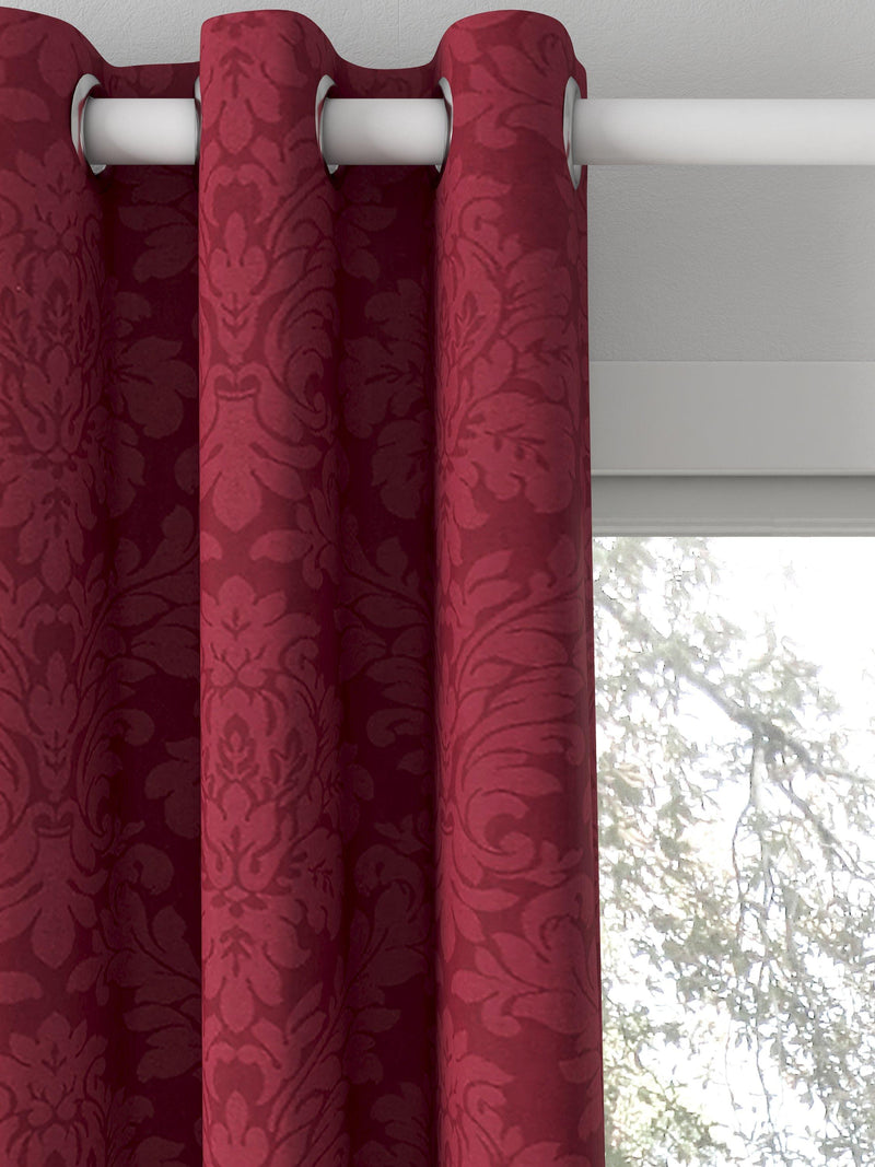 Sanderson Lymington Damask curtains in Redcurrant, UK version