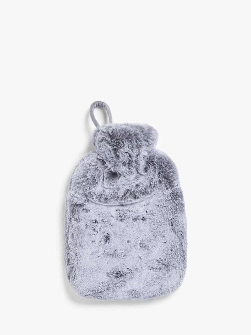 John Lewis faux fur hot water bottle 34cm x 22cm, UK version