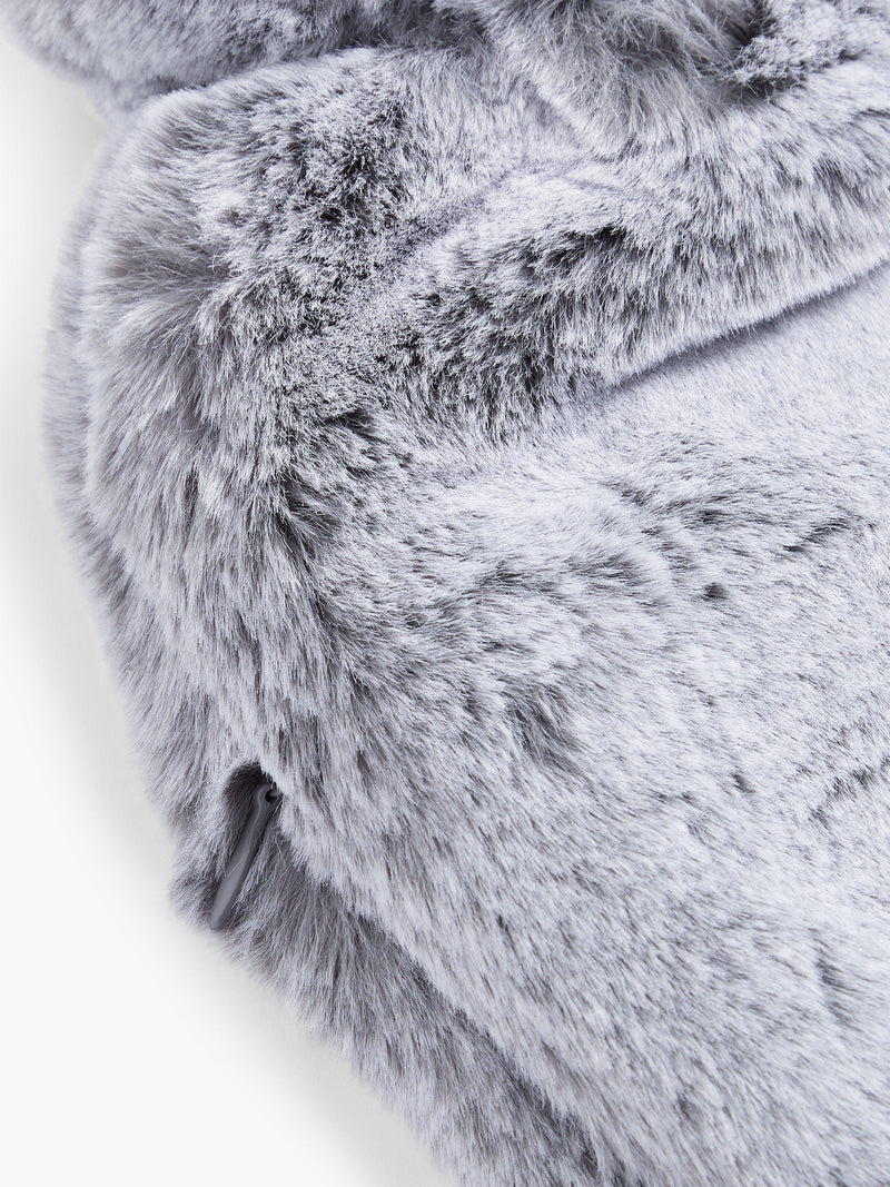 John Lewis faux fur hot water bottle 34cm x 22cm, UK version