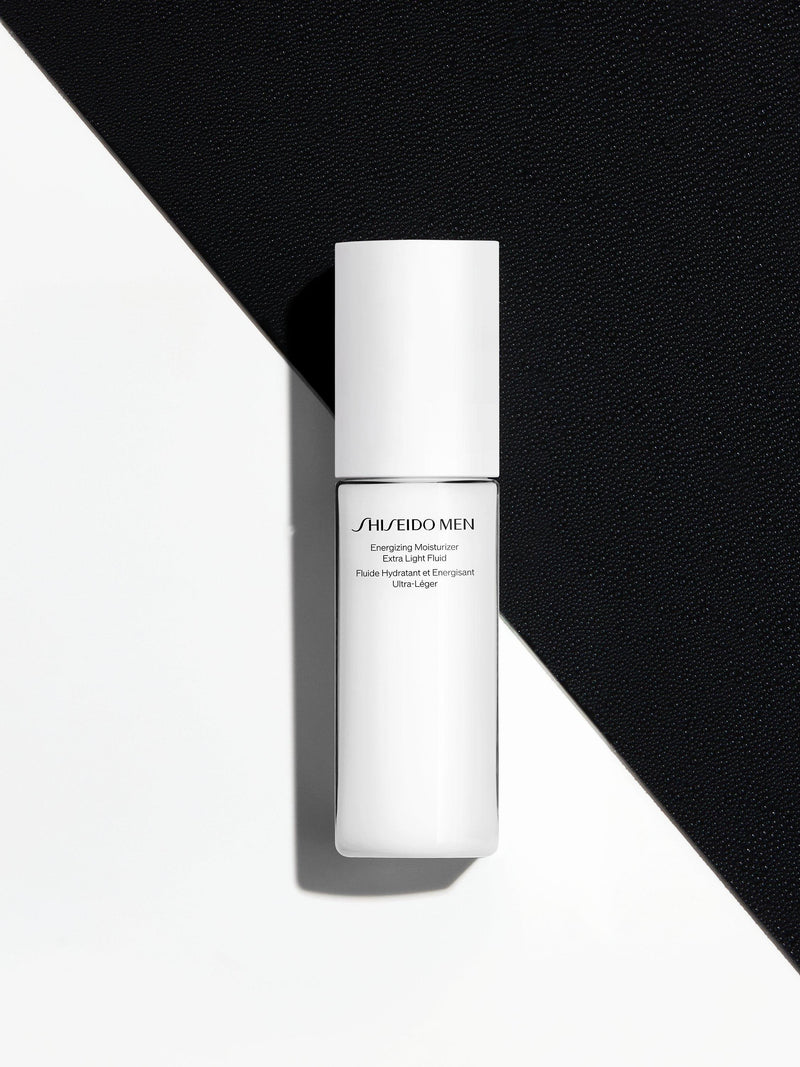 Shiseido men's energising moisturiser extra light fluid 100ml (British brand)