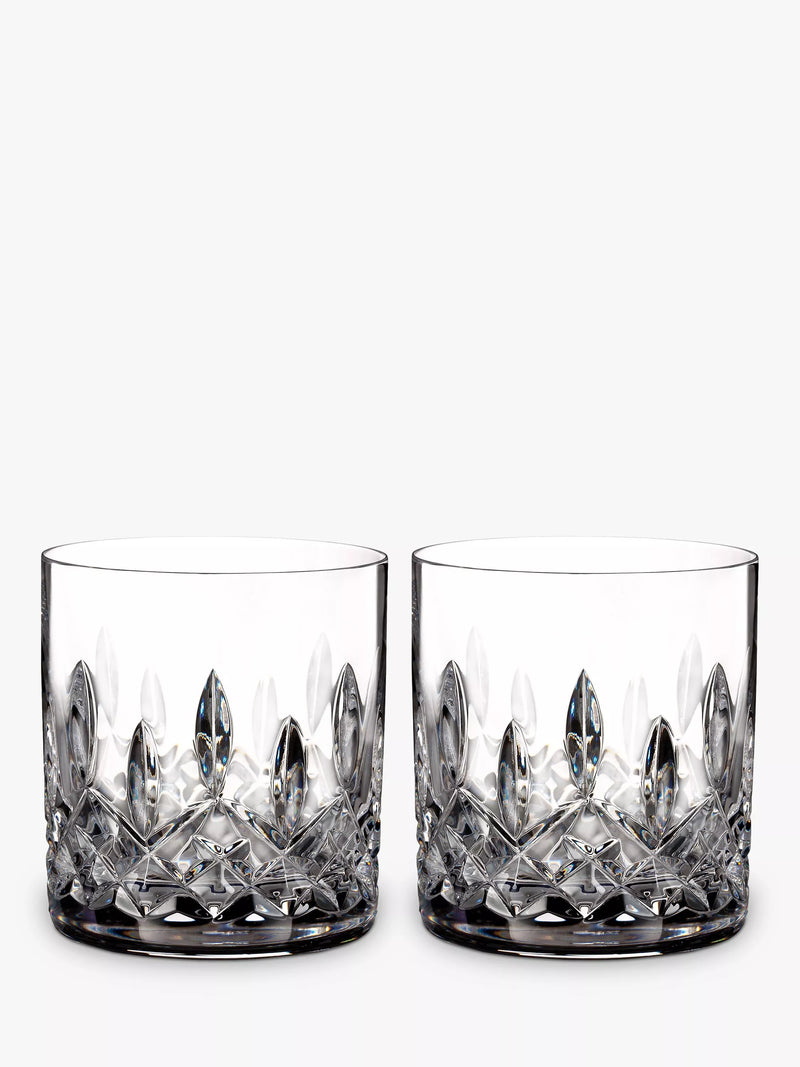 Set of two Waterford Crystal Connoisseur cut glass straight tumblers, 180ml each (British brand)
