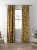 GP & J Baker Hydrangea Bird curtains ochre (British brand)