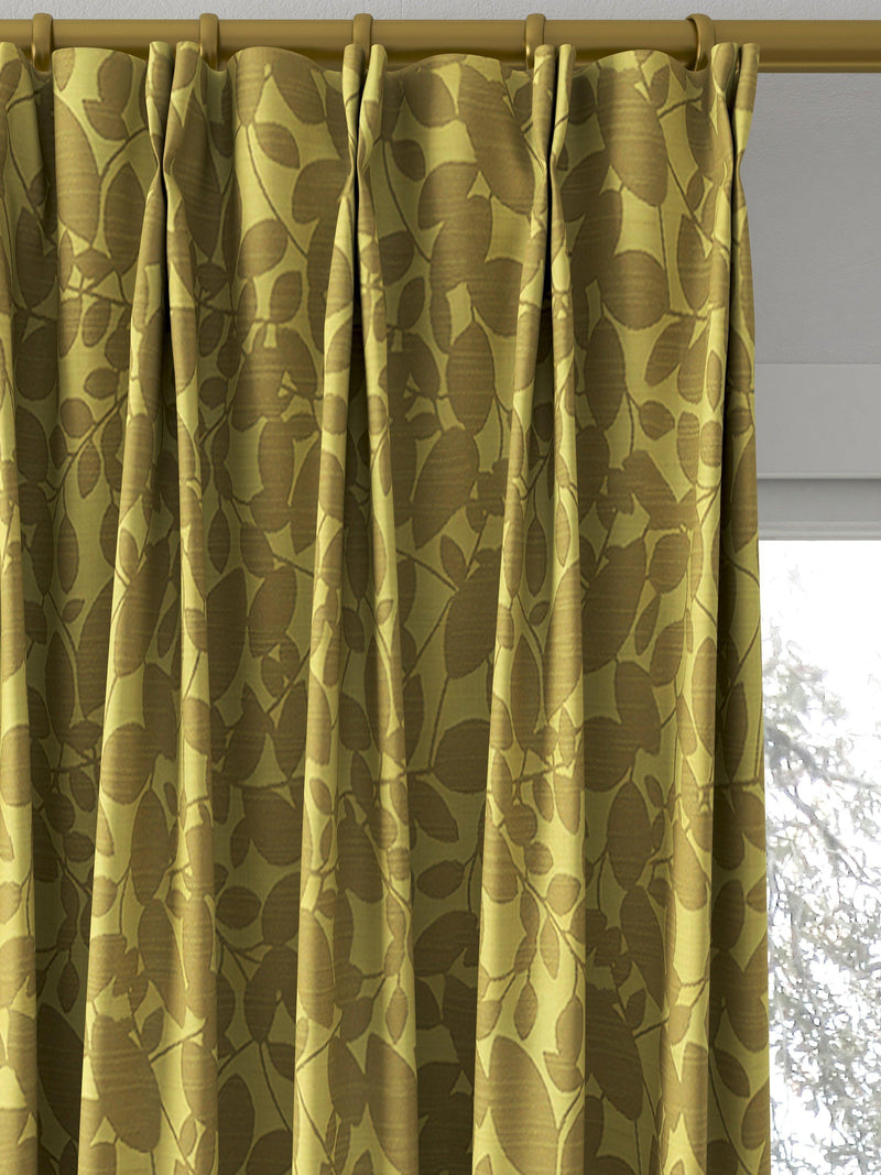 Prestigious Textiles Jude fabric lime made to measure curtain (British brand)