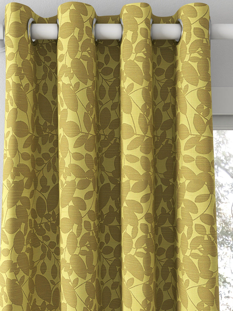 Prestigious Textiles Jude fabric lime made to measure curtain (British brand)