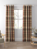 Prestigious Textiles Felix curtains Redwood check, imported from the UK