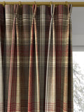 Prestigious Textiles Felix curtains Redwood check, imported from the UK