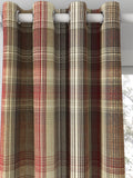 Prestigious Textiles Felix curtains Redwood check, imported from the UK