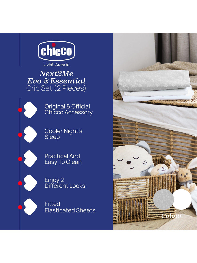 Chicco Next2Me crib fox bedding set grey - British product