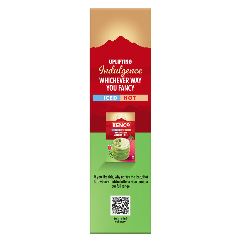 Kenco Vanilla Matcha Latte sachets 8 pack, imported from the UK