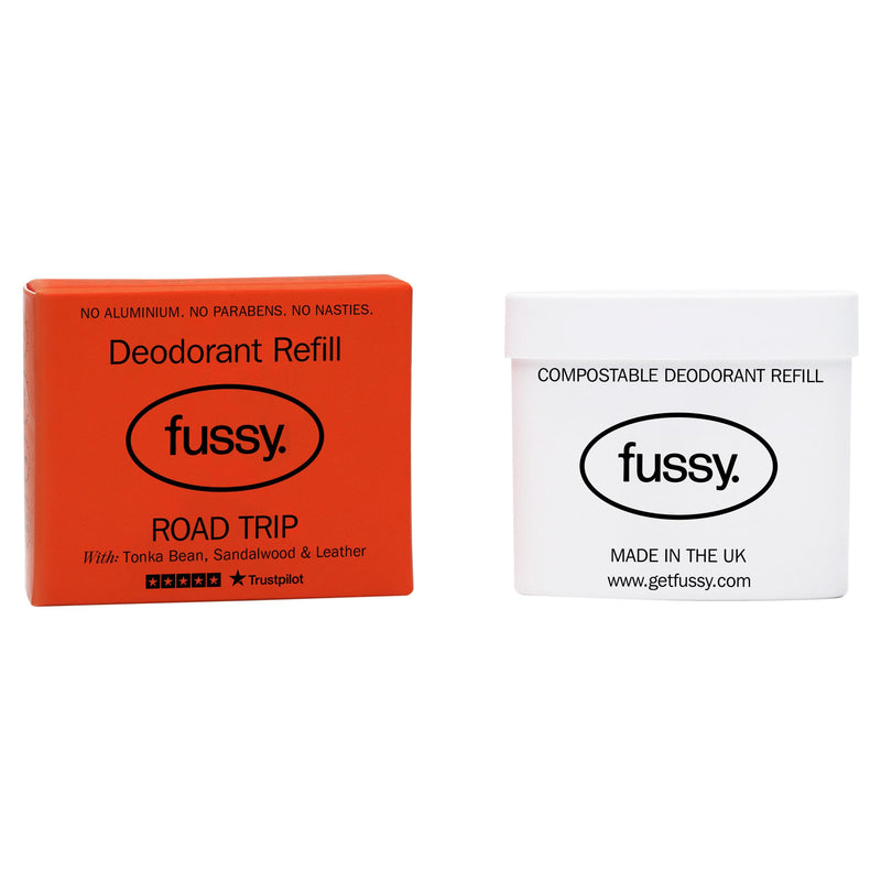 Fussy deodorant refill Road Trip 40g - British product