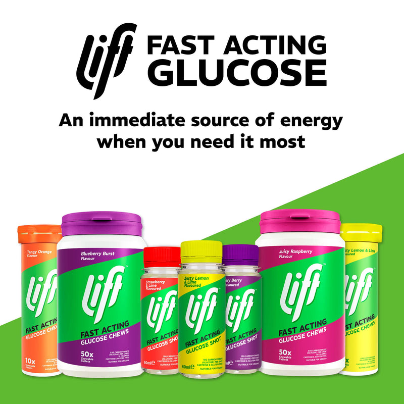 Lift glucose drink shot Lemon Lime 60ml, imported from the UK