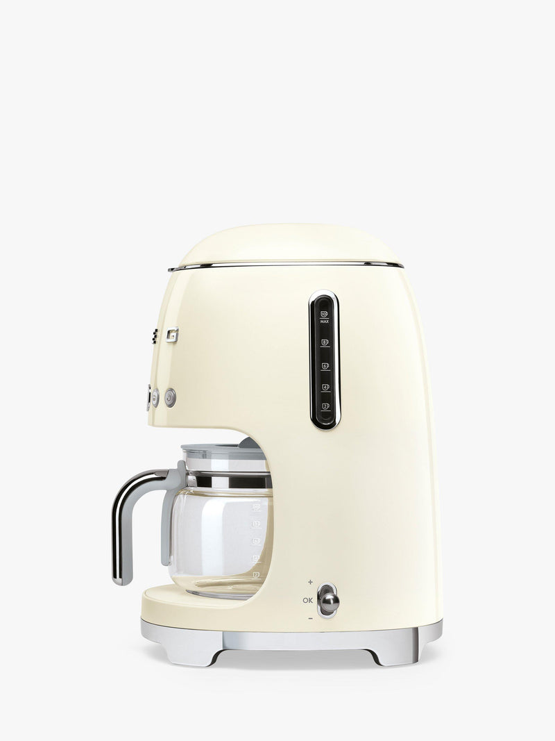 Smeg Drip Coffee Machine Black Gloss 1.4 Litre (British brand)