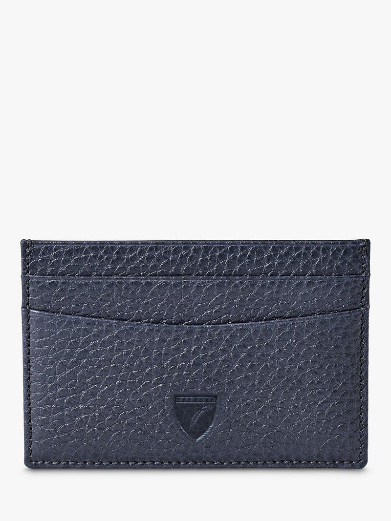 Aspinal of London pebble leather slim credit card case, UK version